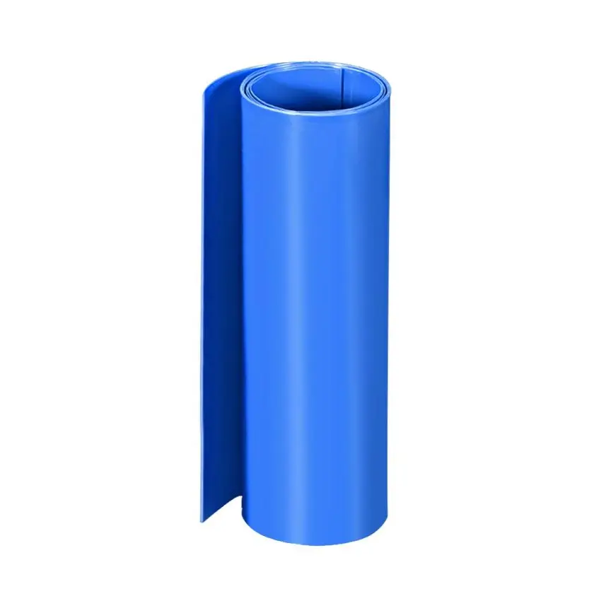Blue PVC Heat Shrink Tubing, 200mm Width, Durable Insulation, Essential for Electrical Projects