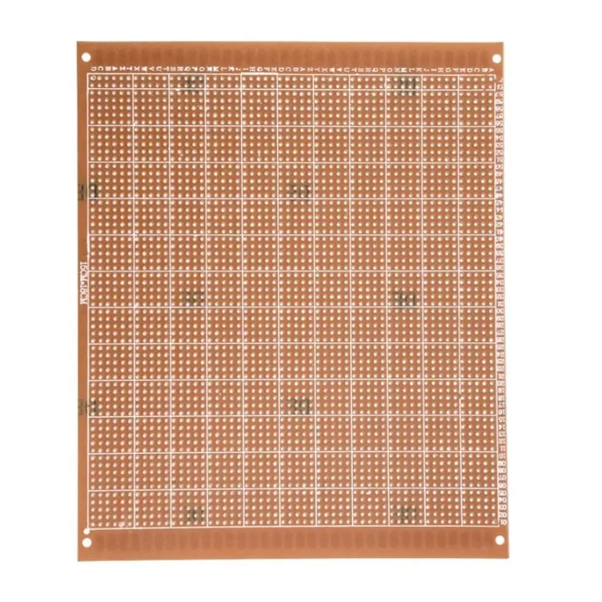 PCB Brown 15x18cm: Single-Sided Perforated Prototype Board