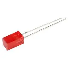 5mm Square Crystal Red LED