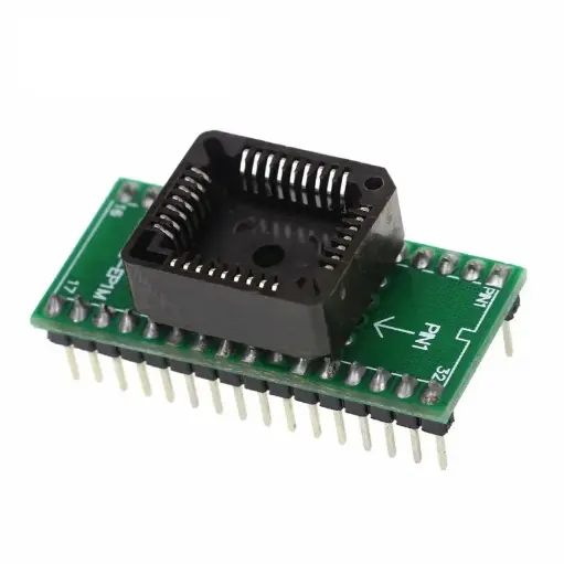 [84-NXVU-8O8B] PLCC32 to DIP32 IC Adapter Socket, PCB Board