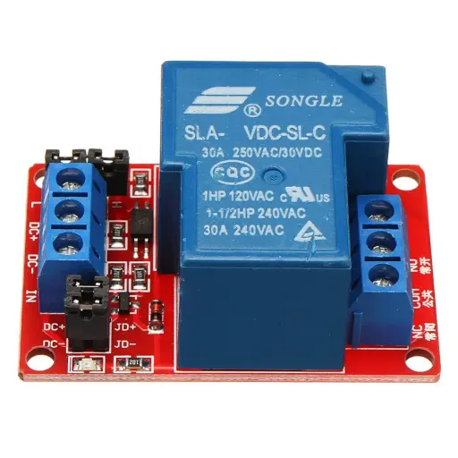 [7U-0ZTK-RLXW] 5V 30A 1 Channel Relay Module With Optocoupler Isolation High Power
