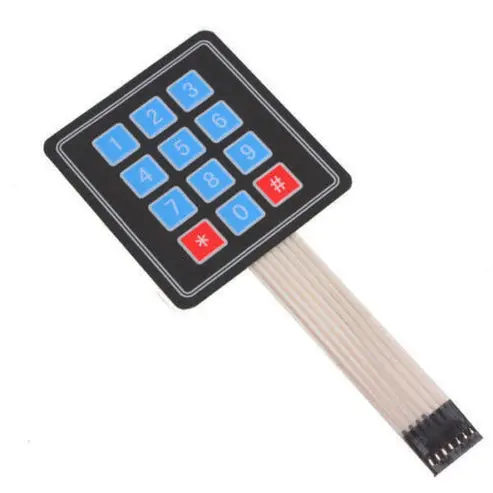 [W3-0QFG-YTL3] 4 x 3 Matrix Keypad: 12-Button Security Access-Control Keypad 