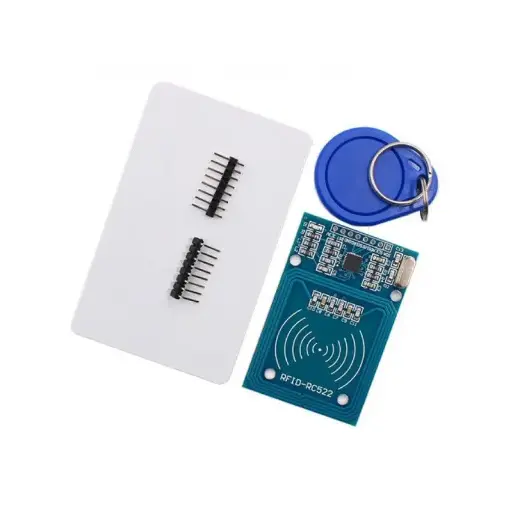 [S8-KL9N-DVVG] RC522,RFID Card Reader Module Kit, 13.56MHz with Key Card and Key Fob for Arduino and Raspberry Pi Projects