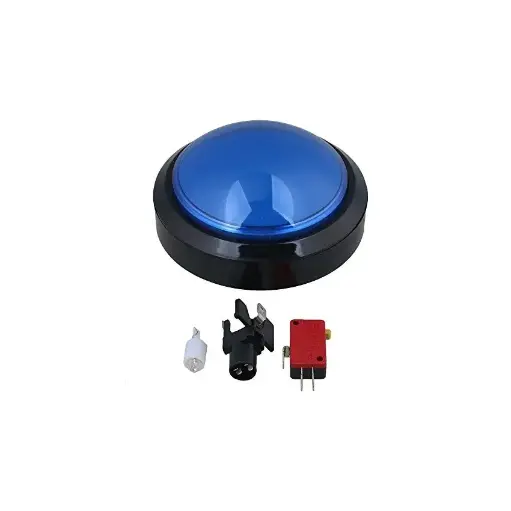 [OZ-NJOO-G724] Push Button Switch, 100mm, Blue