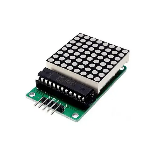 MAX7219 8x8 Dot LED Matrix Display Module: Compact Visual Output Interface for DIY Electronics and Microcontroller Projects