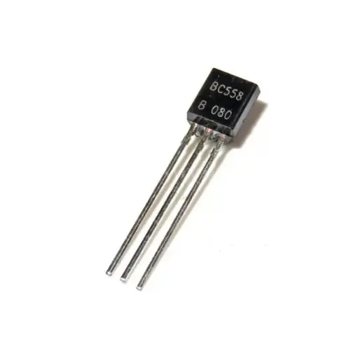 BC558, PNP Silicon Epitaxial Planar Transistor, 30V VCEO, 200mA Collector Current, TO-92